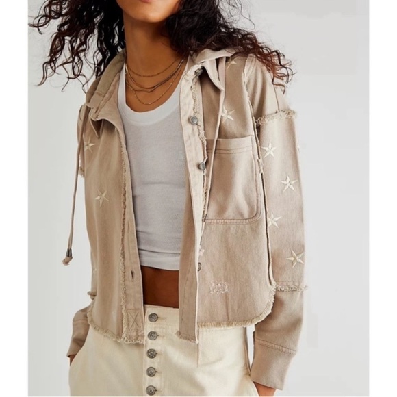FREE PEOPLE Natural Beyond The Stars Jacket - Picture 1 of 13